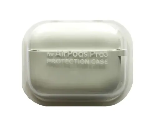 Чохол для AirPods PRO 3 SILICONE CASE/MICROFIBER White mag-2000001641064144602