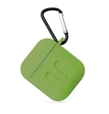 Чохол для AirPods силіконовий LOGO 2в1(+ карабин) тех.пак Virid mag-2000001032541138319