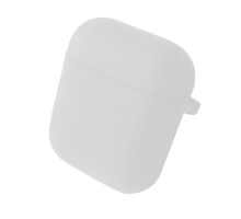 Чохол для AirPods 1/2 SILICONE CASE/MICROFIBER White mag-200000129429115751