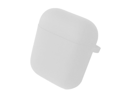 Чохол для AirPods 1/2 SILICONE CASE/MICROFIBER White mag-200000129429115751