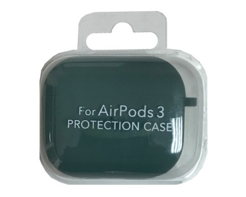 Чохол для AirPods 3 SILICONE CASE/MICROFIBER Pine green mag-200000137089699821