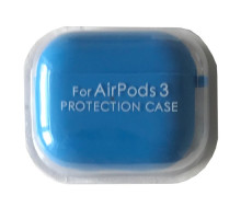 Чохол для AirPods 3 SILICONE CASE/MICROFIBER Blue mag-2000001450192103794