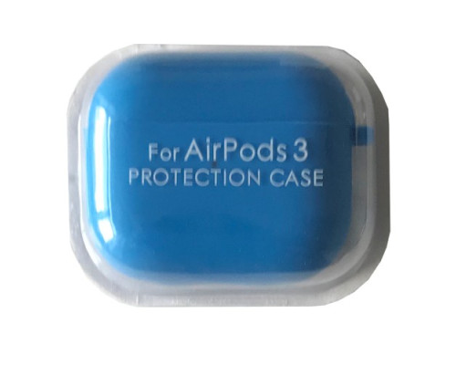 Чохол для AirPods 3 SILICONE CASE/MICROFIBER Blue mag-2000001450192103794