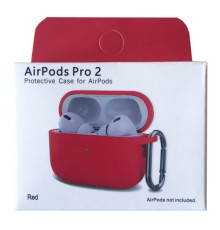 Чохол для AirPods Pro 2 Silicone Slim (+ Карабин) NEW BOX Red mag-2000001458952132897