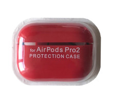 Чохол для AirPods PRO 2 SILICONE CASE/MICROFIBER Red mag-2000001431276138071