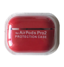 Чохол для AirPods PRO 2 SILICONE CASE/MICROFIBER Red mag-2000001431276138071