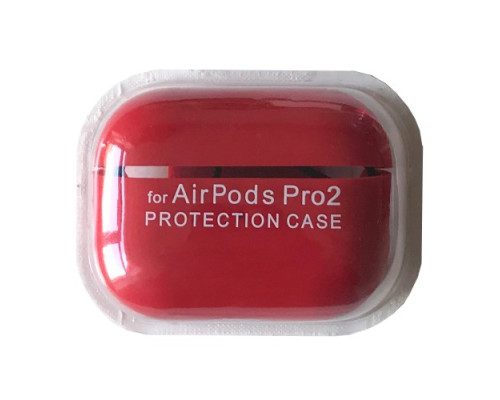 Чохол для AirPods PRO 2 SILICONE CASE/MICROFIBER Red mag-2000001431276138071