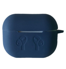 Чохол для AirPods PRO 2 силіконовий LOGO 2в1(+ карабин) тех.пак Midnight blue mag-2000001432754138354