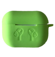 Чохол для AirPods PRO 2 силіконовий LOGO 2в1(+ карабин) тех.пак Lime green mag-200000143276139425