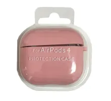 Чохол для AirPods 4 SILICONE CASE/MICROFIBER Pink mag-2000001553749146316