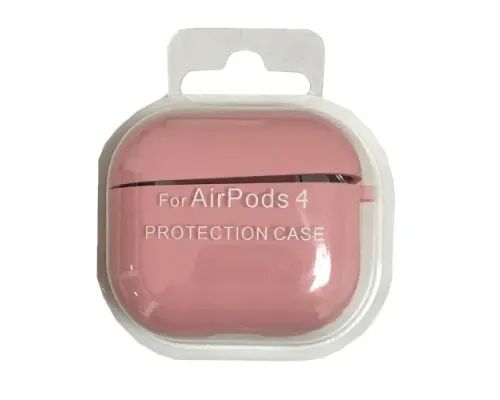 Чохол для AirPods 4 SILICONE CASE/MICROFIBER Pink mag-2000001553749146316