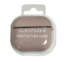 Чохол для AirPods 4 SILICONE CASE/MICROFIBER Pink sand mag-2000001553787138084