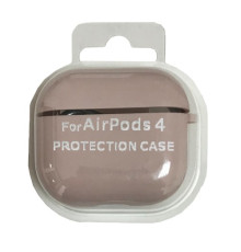 Чохол для AirPods 4 SILICONE CASE/MICROFIBER Pink sand mag-2000001553787138084