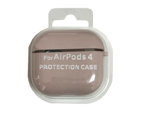 Чохол для AirPods 4 SILICONE CASE/MICROFIBER Pink sand mag-2000001553787138084