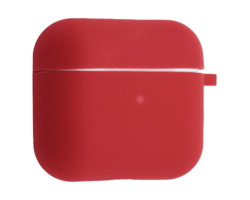 Чохол для AirPods 3 силіконовий SLIM (+ Карабин) тех.пак Camelia white mag-200000152150229679