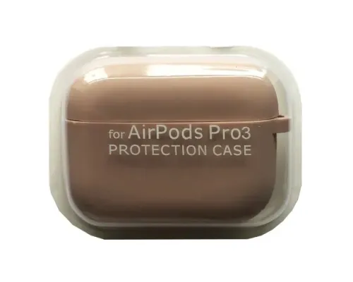 Чохол для AirPods PRO 3 SILICONE CASE/MICROFIBER Pink sand mag-2000001640982144594