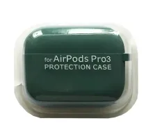 Чохол для AirPods PRO 3 SILICONE CASE/MICROFIBER Pine green mag-2000001641071144603