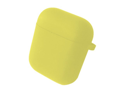 Чохол для AirPods 1/2 SILICONE CASE/MICROFIBER Yellow mag-200000129418515740