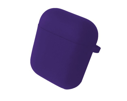 Чохол для AirPods 1/2 SILICONE CASE/MICROFIBER Purple mag-200000129430715752