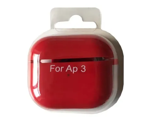 Чохол для AirPods 3 SILICONE CASE/MICROFIBER Red mag-2000001370902146307