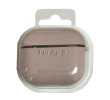 Чохол для AirPods 3 SILICONE CASE/MICROFIBER Pink sand mag-200000137091999823