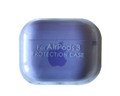 Чохол для AirPods 3 LOGO SILICONE CASE/MICROFIBER Glicine mag-2000001380659101667