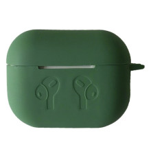 Чохол для AirPods PRO силіконовий LOGO 2в1(+ карабин) тех.пак Pine green mag-2000001383995138340