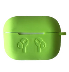 Чохол для AirPods PRO силіконовий LOGO 2в1(+ карабин) тех.пак Lime green mag-200000138400817814