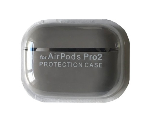 Чохол для AirPods PRO 2 SILICONE CASE/MICROFIBER Grey mag-2000001431290138072