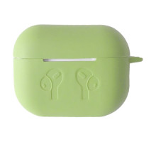 Чохол для AirPods PRO 2 силіконовий LOGO 2в1(+ карабин) тех.пак Pistachio mag-2000001432785138355