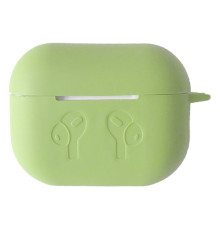Чохол для AirPods PRO 2 силіконовий LOGO 2в1(+ карабин) тех.пак Pistachio mag-2000001432785138355