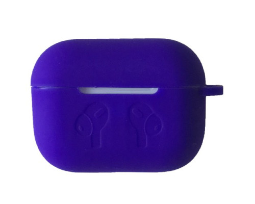 Чохол для AirPods PRO силіконовий LOGO 2в1(+ карабин) тех.пак Deep violet mag-2000001436790138930