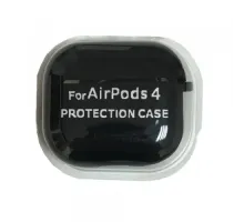 Чохол для AirPods 4 SILICONE CASE/MICROFIBER Black дефект пакування mag-2000001575048146317