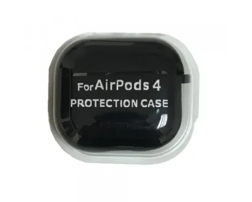 Чохол для AirPods 4 SILICONE CASE/MICROFIBER Black дефект пакування mag-2000001575048146317