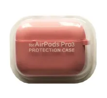 Чохол для AirPods PRO 3 SILICONE CASE/MICROFIBER Pink mag-2000001640999144595