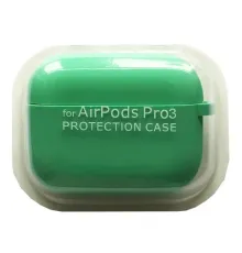 Чохол для AirPods PRO 3 SILICONE CASE/MICROFIBER Mint mag-2000001641088144604