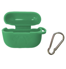 Чохол для AirPods PRO силіконовий LOGO 2в1(+ карабин) тех.пак Pistachio mag-2000001153901138331