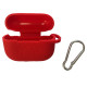 Чохол для AirPods PRO силіконовий LOGO 2в1(+ карабин) тех.пак Red mag-2000001133446138321