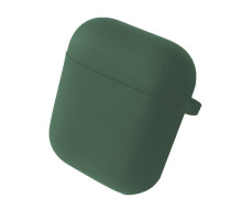 Чохол для AirPods 1/2 SILICONE CASE/MICROFIBER Pine green mag-200000129433815755