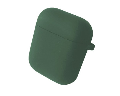 Чохол для AirPods 1/2 SILICONE CASE/MICROFIBER Pine green mag-200000129433815755