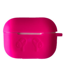 Чохол для AirPods PRO силіконовий LOGO 2в1(+ карабин) тех.пак Hot pink mag-2000001384015138341