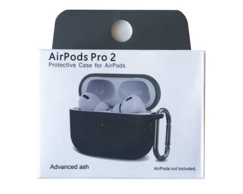 Чохол для AirPods Pro 2 Silicone Slim (+ Карабин) NEW BOX Advanced ash mag-2000001458983132899