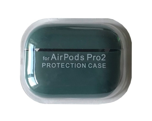 Чохол для AirPods PRO 2 SILICONE CASE/MICROFIBER Pine green mag-2000001431337138074