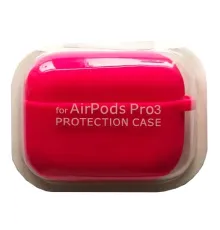 Чохол для AirPods PRO 3 SILICONE CASE/MICROFIBER Hot pink mag-2000001641002144596