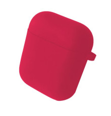 Чохол для AirPods 1/2 SILICONE CASE/MICROFIBER Hot pink mag-200000129420815742