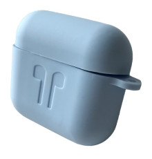 Чохол для AirPods 3 силіконовий 2мм LOGO 2в1(+ карабин) тех.пак Lilac mag-2000001375945101311