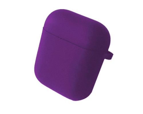 Чохол для AirPods 1/2 SILICONE CASE/MICROFIBER Violet mag-2000001320419139227