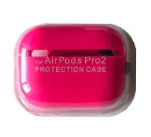 Чохол для AirPods PRO 2 SILICONE CASE/MICROFIBER Hot pink mag-2000001431269144154