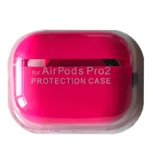 Чохол для AirPods PRO 2 SILICONE CASE/MICROFIBER Hot pink mag-2000001431269144154