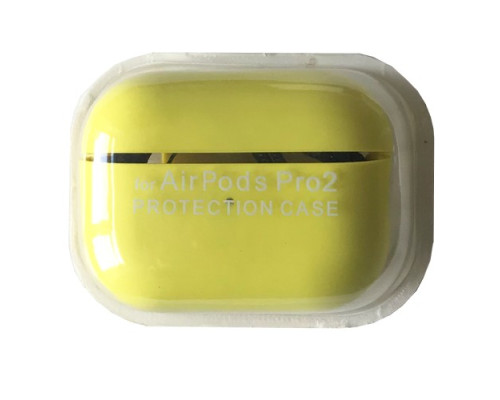 Чохол для AirPods PRO 2 SILICONE CASE/MICROFIBER Yellow mag-2000001431375138075